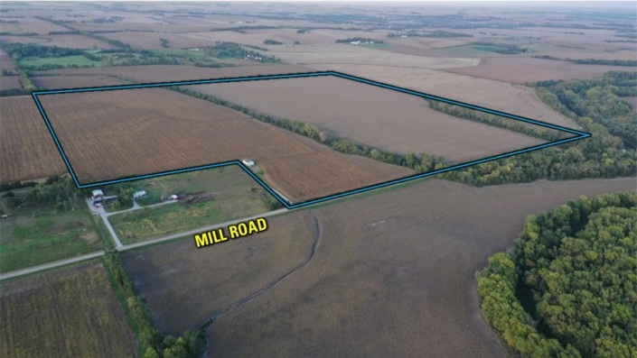 Drone outline SW corner - Burg Farm